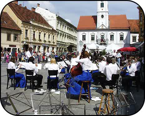 Concert at the Varazdin city square - Croatian music